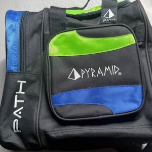 Pyramid Prime Single Ball Bowling Bag Black Blue Lime Green 600D Polyester